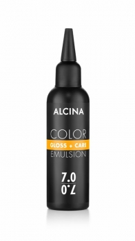 Alcina Gloss + Care Color Emulsion 7.0 Mittelblond - 100ml