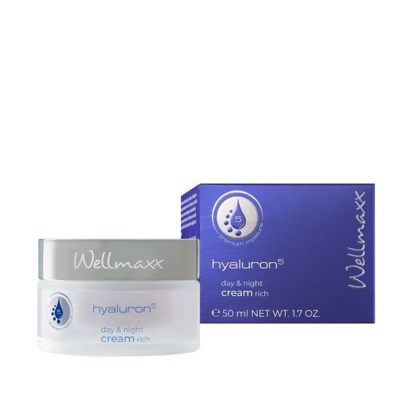 Wellmaxx hyaluron⁵  day & night cream  - 50ml