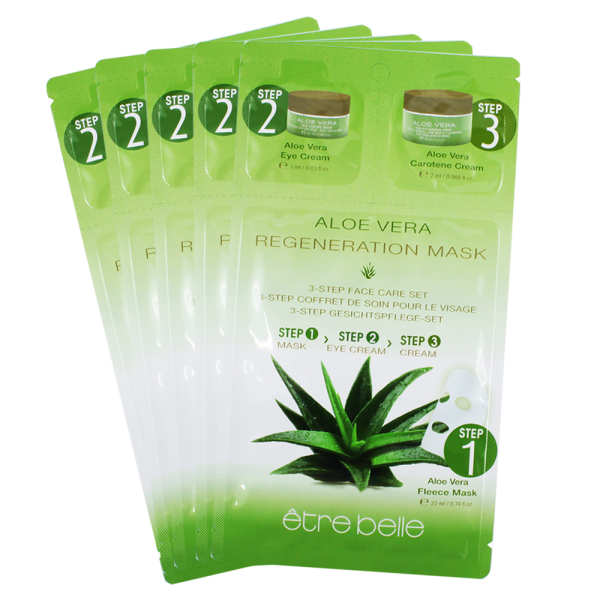 Aloe Vera Regeneration Maske 3-Step-Gesichtspflege Set 5er Set