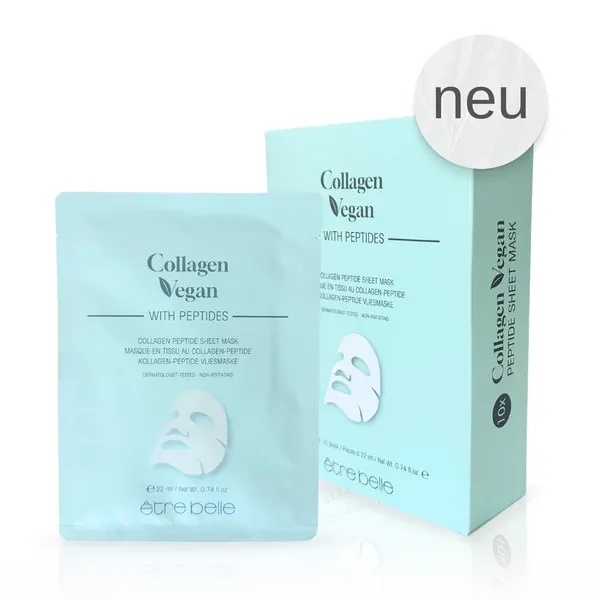 Collagen Vegan Peptide Vliesmasken-Set 10 Stück-Packung Collagen Vegan Peptide Vliesmasken-Set 10 Stück-Packung