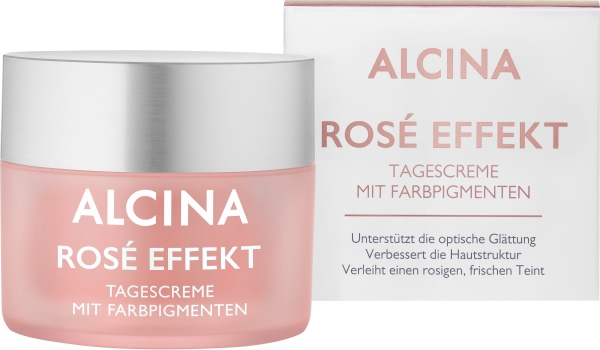 Alcina Gesichtspflege Set Rosé Effekt / Tagescreme 50ml und Augencreme 15ml